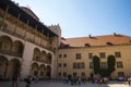 The Courtyard of the Royal Wawel Castle and Cathedral in Krakow Poland Royalty Free Stock Photo