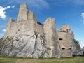 Courtyard and ruin of the Castle of Beckov