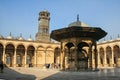 Courtyard (sahn) and clock tower of Mosque of Muhammad Ali in the Citadel of Cairo (Egypt)
