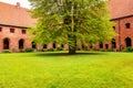 Courtyard of Saint Maria Church in Helsingor, Denmark Royalty Free Stock Photo