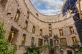 Courtyard of Salvador Dali museum in Figueras, Spain