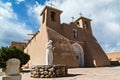 Courtyard, San Francisco de Asis Mission Church Royalty Free Stock Photo