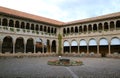 The Courtyard of Santo Domingo Convent in Qoricancha Archaeological Site, Cusco, Peru, South America Royalty Free Stock Photo