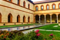 Courtyard of Sforzesco castle, Milan