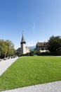 Courtyard of Spiez castle, Switzerland