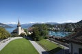 Courtyard of Spiez castle, Switzerland