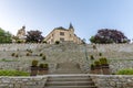 The courtyard and st. Jacob church in Kutna Hora. Royalty Free Stock Photo