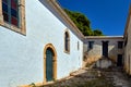 Courtyard of the St. Nicholas Monastery George Kremnon on the island of Zakynthos