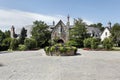 Courtyard with stone entryway Royalty Free Stock Photo