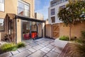 Courtyard style landscaped modern garden