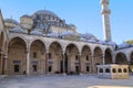 The courtyard of the Suleymaniye Mosque, Istanbul Royalty Free Stock Photo