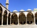 Courtyard of Sultan Ahmed Mosque Royalty Free Stock Photo