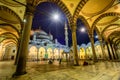 The courtyard of Sultan Ahmet Mosque, Istanbul, Turkey Royalty Free Stock Photo