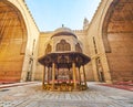 The courtyard of Sultan Hassan Mosque-Madrasa, Cairo, Egypt