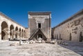 Courtyard of Sultanhani Caravanserai, an ancient fortified inn on the caravan route, Aksaray, Turkey