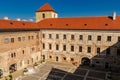 Courtyard of Thury Castle in Varpalota Royalty Free Stock Photo