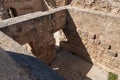 The courtyard of the times of the Byzantine Empire near the ruins of the outer part of the palace of King Herod - Herodion, in