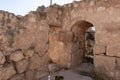 The courtyard of the times of the Byzantine Empire near the ruins of the outer part of the palace of King Herod - Herodion, in