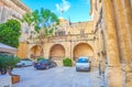 The courtyard of the Town Hall in Mdina, Malta Royalty Free Stock Photo