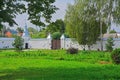 The courtyard of Trinity Danilov monastery in Pereslavl-Zalessky, Russia