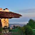 Courtyard of the tuscan farmhouse. Italy