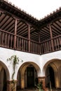 Courtyard of a typical spanish house in Castilla la Mancha, Spain