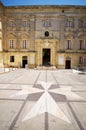 Courtyard vilhena palace maltese cross mdina malta