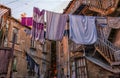 Courtyard where clothes are dried in Tbilisi Georgia
