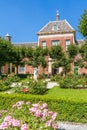 Courtyard of Wildemanshofje in Alkmaar, Netherlands