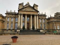 Courtyard of Winston Churchill`s Birthplace at Blenheim Palace UK