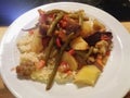 Couscous aka kuskus with vegetables