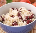 Couscous with kidenybeans Royalty Free Stock Photo