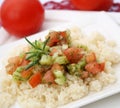 Couscous with salad