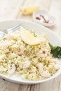 Couscous with shrimps