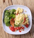 Couscous stuffed tomato Royalty Free Stock Photo