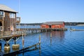 Couveville Warf under blue sky