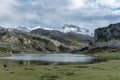 Covadonga Lakes in Picos de Europa National Park, Asturias, Spain. Royalty Free Stock Photo