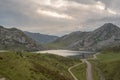 Covadonga Lakes in Picos de Europa National Park, Asturias, Spain. Royalty Free Stock Photo