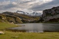 Covadonga Lakes in Picos de Europa National Park, Asturias, Spain. Royalty Free Stock Photo