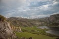 Covadonga Lakes in Picos de Europa National Park, Asturias, Spain. Royalty Free Stock Photo