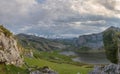 Covadonga Lakes in Picos de Europa National Park, Asturias, Spain. Royalty Free Stock Photo