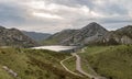 Covadonga Lakes in Picos de Europa National Park, Asturias, Spain. Royalty Free Stock Photo