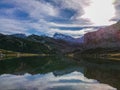 Covadonga lakes, Spain Royalty Free Stock Photo