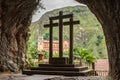 Covadonga Monastery in the Picos de Europa Asturias, Spain