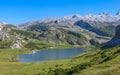 Scenic view in Covadonga, Asturias, northern Spain Royalty Free Stock Photo