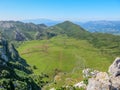 Scenic view in Covadonga, Asturias, northern Spain Royalty Free Stock Photo