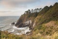 Cove at Cape Disappointment in sunset Royalty Free Stock Photo