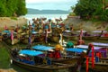 Cove full of Boats. Krabi, Thailand.