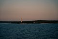 Cove Island lighthouse on Georgian Bay, Lake Huron, canada Royalty Free Stock Photo