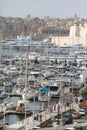 Cove with luxury yachts in the heart of a historic city in Malta